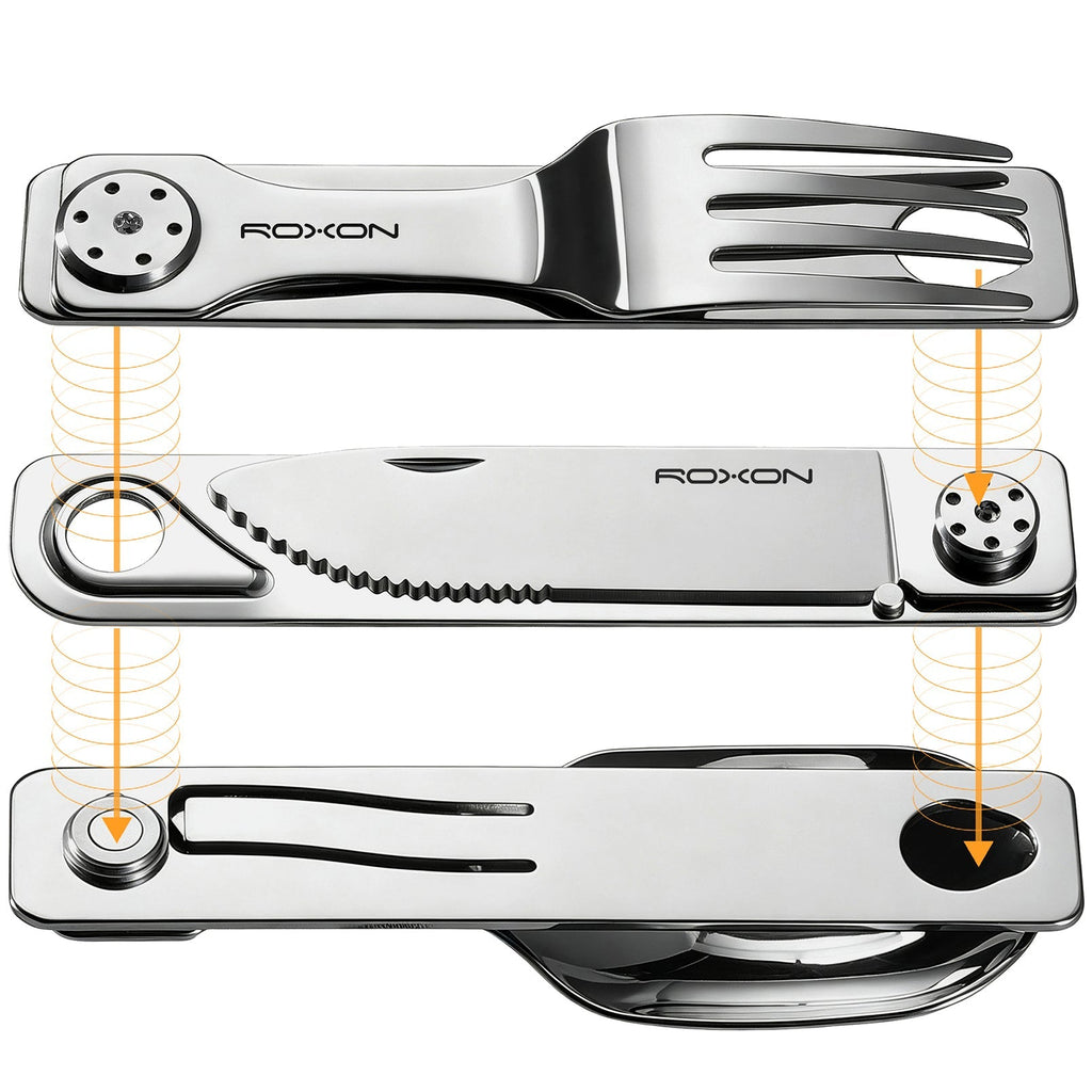 C1S 3-in-1 Folding Cutlery Travel Set