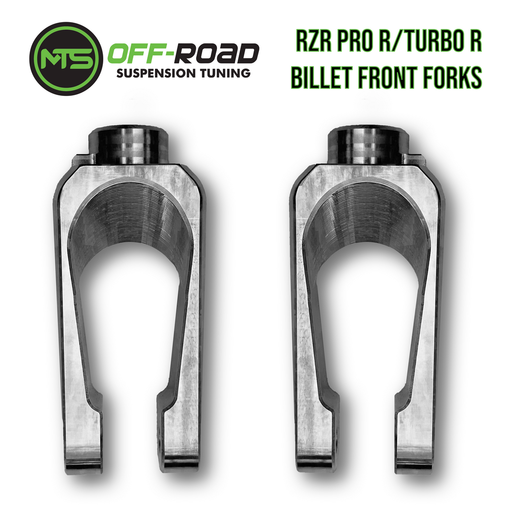 Polaris RZR Pro R/Turbo R/Pro S Billet Front Shock Forks (5/8" Shaft) - Set of 2