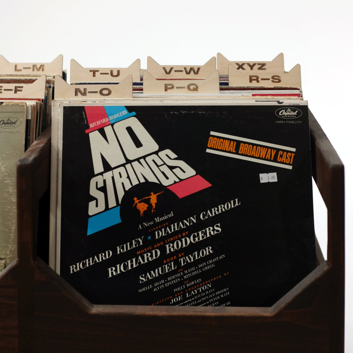 The Vinyl Record Dividers: Baltic Birch A-Z Organizers