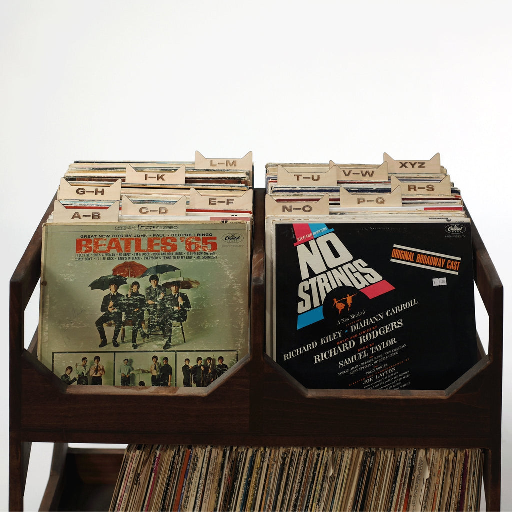 The Vinyl Record Dividers: Baltic Birch A-Z Organizers